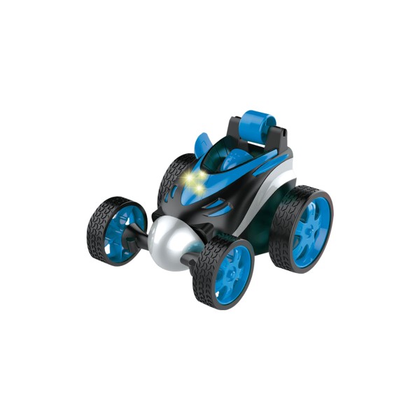 Encontraproduto.com.br - Carrinho de Controle Remoto Gira Car 360 Azul com Luzes - Fenix