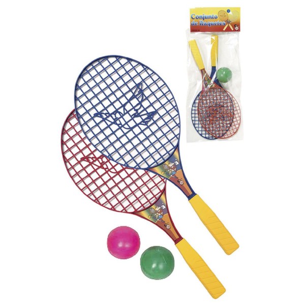 Conjunto Raquetes+Bola Pica Pau