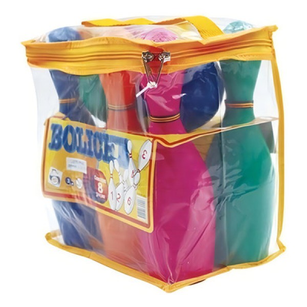 Encontraproduto.com.br - Jogo de Boliche Infantil com 6 Pinos e 2 Bolas Pica Pau