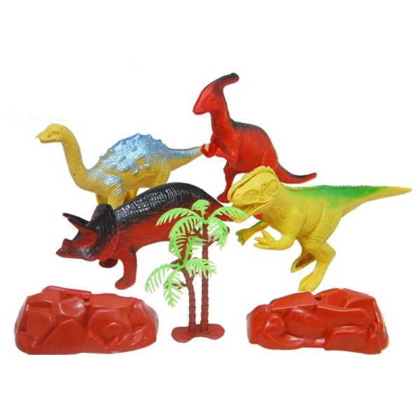 Encontraproduto.com.br - Brinquedo Kit Dinossauros Sortidos 7 Peças Pica Pau