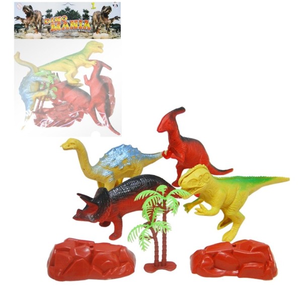 Encontraproduto.com.br - Brinquedo Kit Dinossauros Sortidos 7 Peças Pica Pau