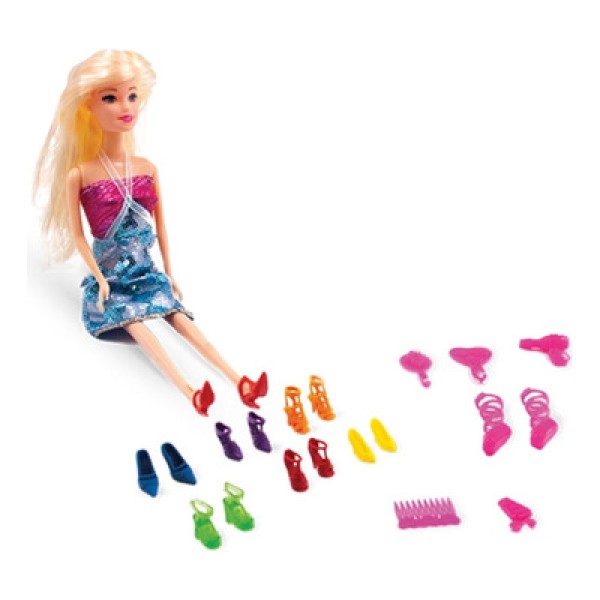 Encontraproduto.com.br - Boneca Reino Sonhos com Sapatos e Acessórios Pica Pau