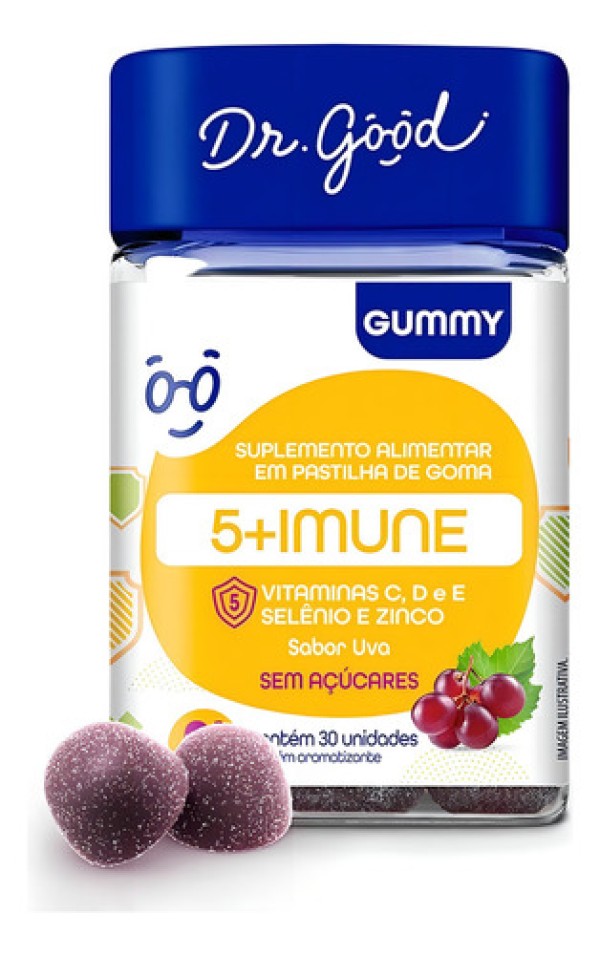 Vitamina C, D, E, Selênio E Zinco Em 30 Gomas - Fini Dr Good