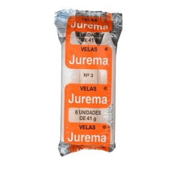 Vela Palito Branca N 3 Jurema Pacote 6un