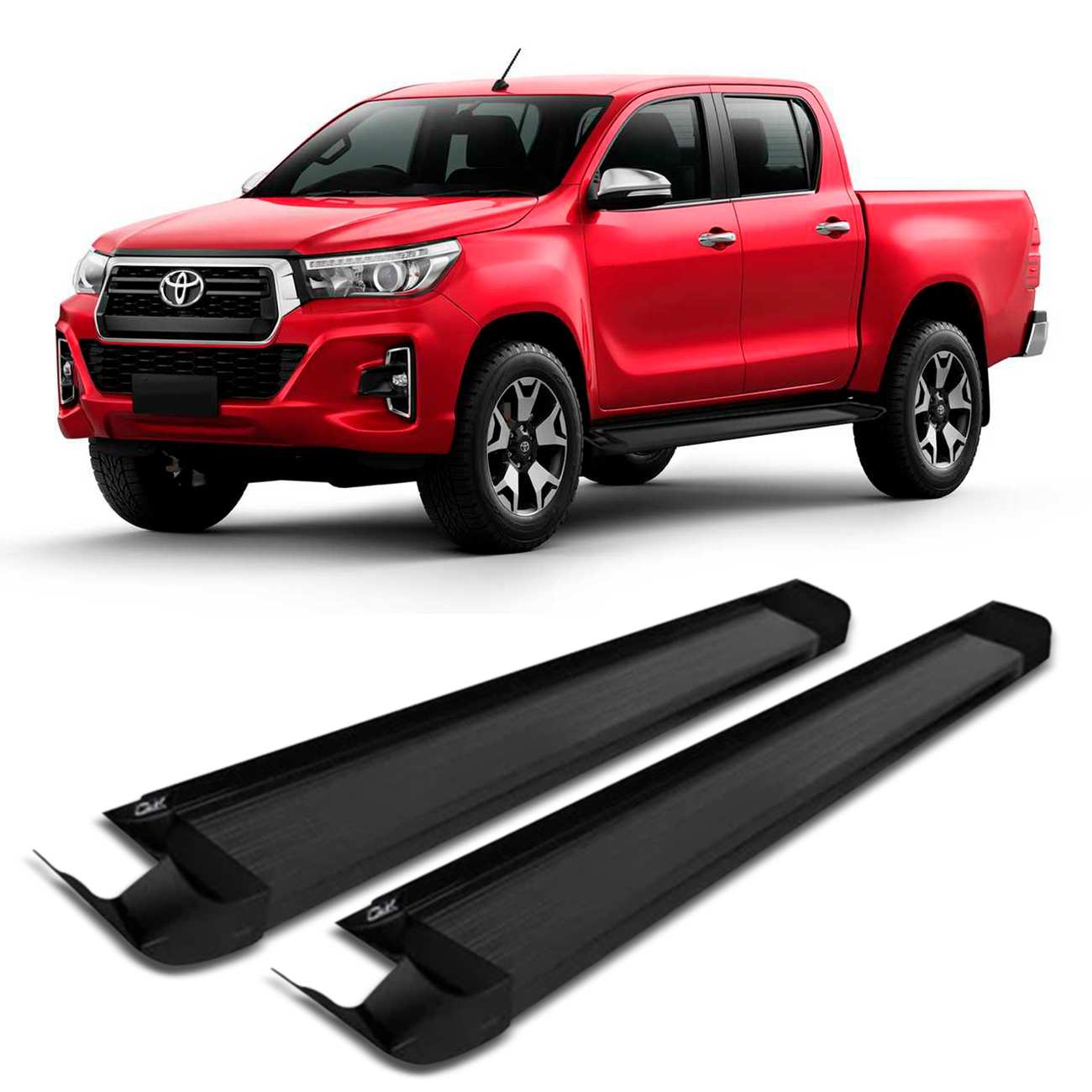 Estribo Lateral Hilux Cd 2016 A 2022 Preto Attitude C&k