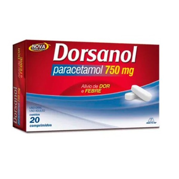 Dorsanol 750MG Comprimido simples - Caixa com 20 Comprimidos