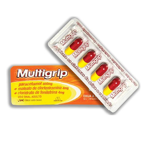 Encontraproduto.com.br - Multigrip com 4 Cápsulas Multilab