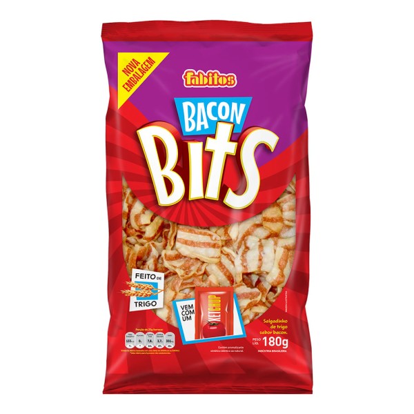 Encontraproduto.com.br - Salgadinho Fabitos Bits Bacon 180g