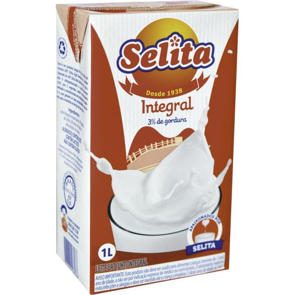 Encontraproduto.com.br - Leite Longa Vida Selita Integral TP com 1L