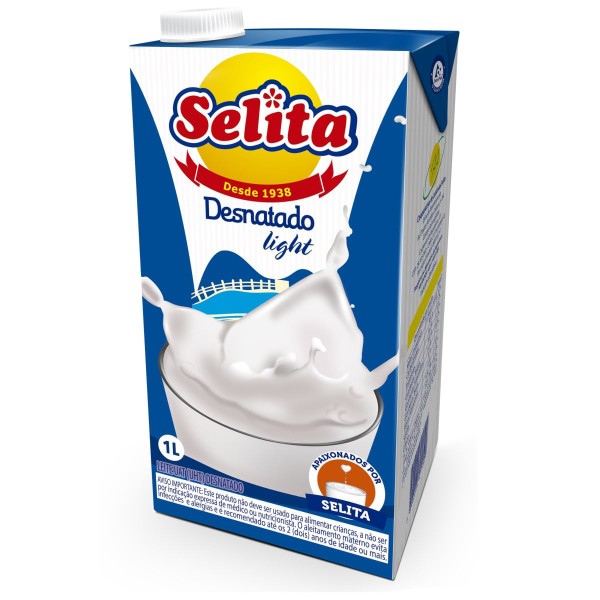 Encontraproduto.com.br - Leite Longa Vida UHT Desnatado Selita 1 L