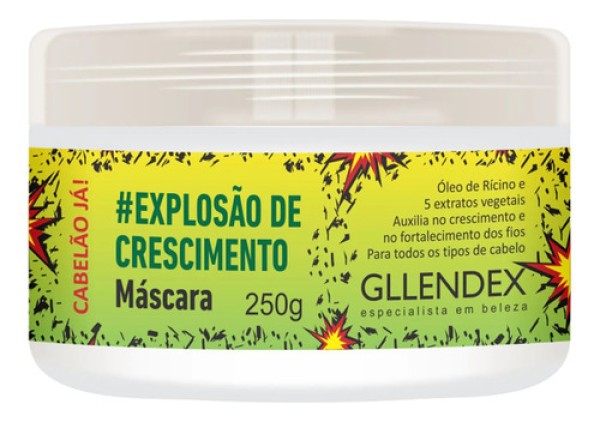 Máscara Explosão De Crescimento 250g Gllendex