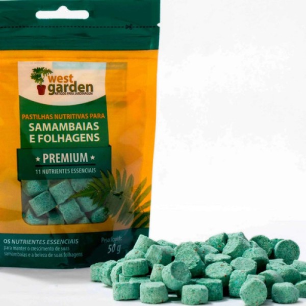 Pastilhas nutritivas samambaias premium  50 gr West Garden
