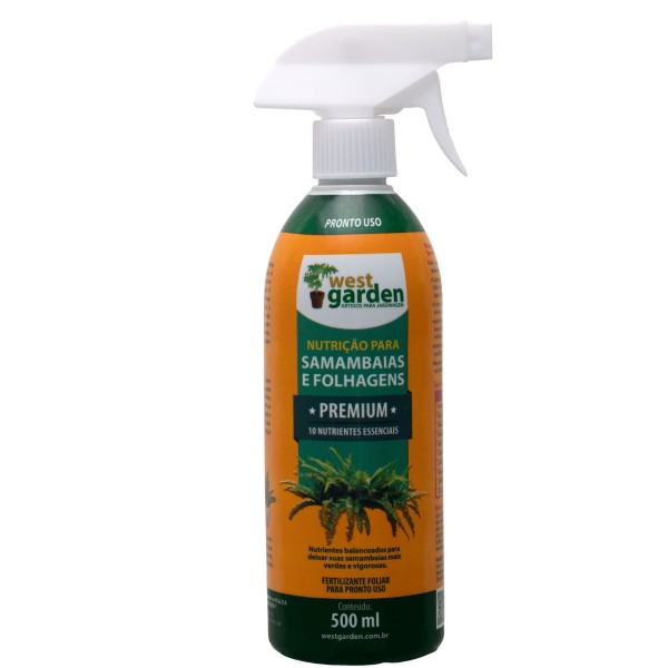 Encontraproduto.com.br - Nutrição Samambaias e Flores Pronto para Uso para Plantas Premium 500ML West Garden