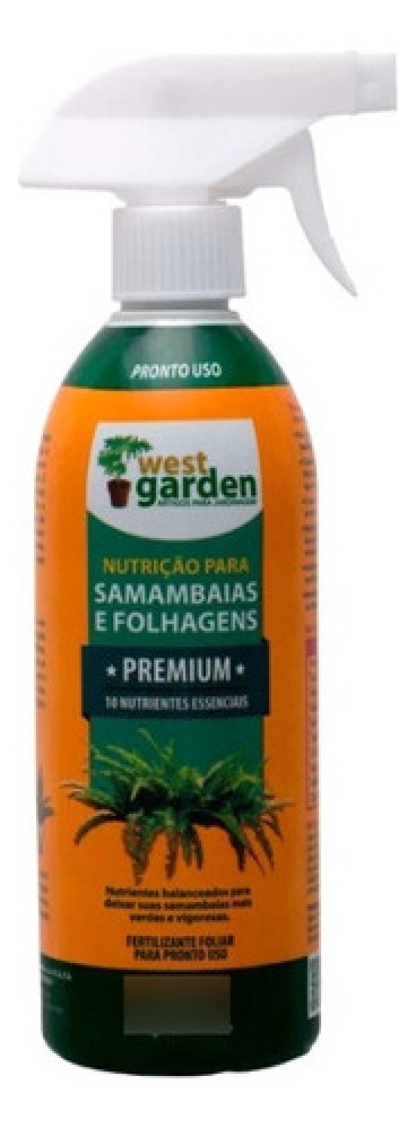Nutrição Samambaias e Flores Pronto para Uso para Plantas Premium 500ML West Garden