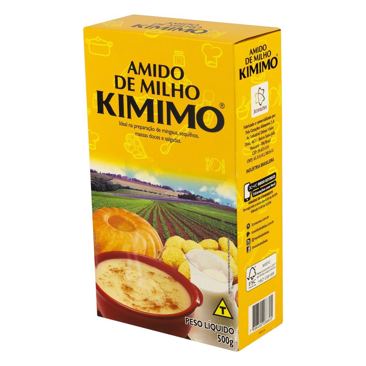 Encontraproduto.com.br - Amido de Milho Kimimo Caixeta com 500g