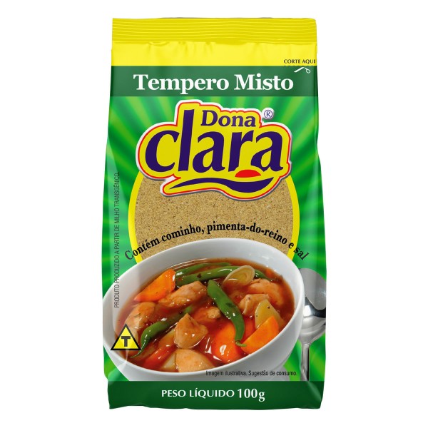 Encontraproduto.com.br - Tempero Misto com Cominho Dona Clara 100g
