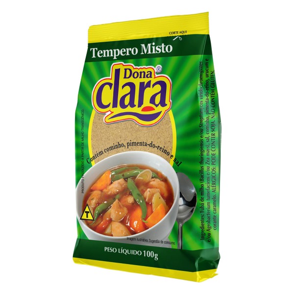 Encontraproduto.com.br - Tempero Misto com Cominho Dona Clara 100g