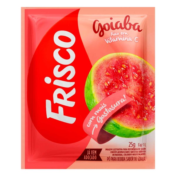 Encontraproduto.com.br - Refresco Em Pó Sabor Goiaba Frisco Embalagem 25G