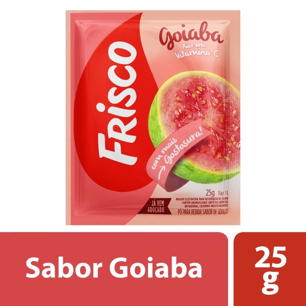 Encontraproduto.com.br - Refresco Em Pó Sabor Goiaba Frisco Embalagem 25G
