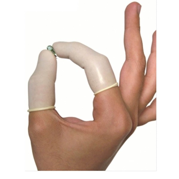 Encontraproduto.com.br - Dedeiras Ideatex Látex Extra Fina Tamanho 3 c/ 100 Unidades