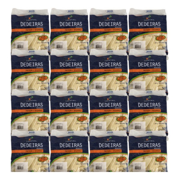 Encontraproduto.com.br - Dedeiras Ideatex Látex Extra Fina Tamanho 3 c/ 100 Unidades