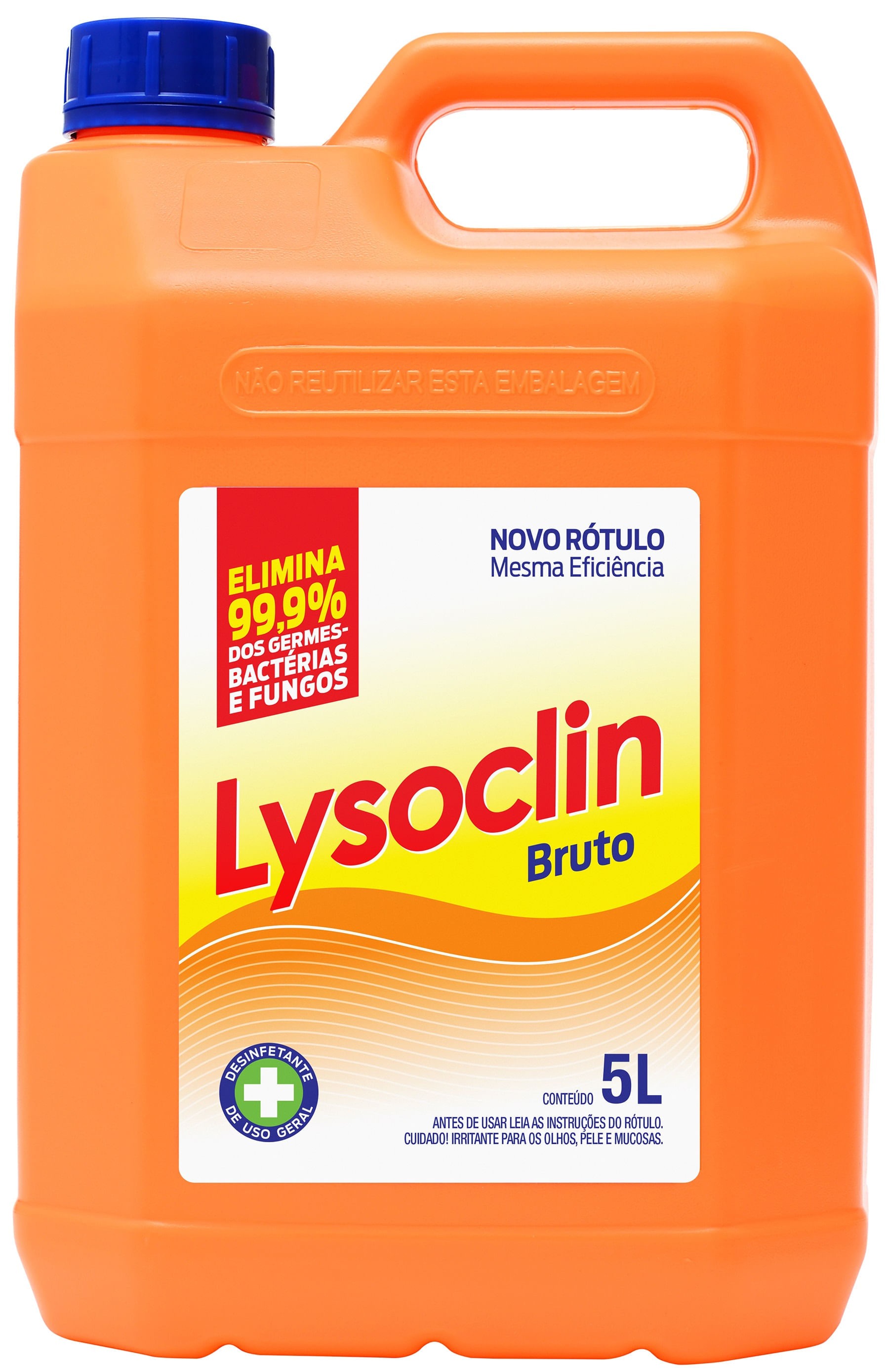 Limpador Bactericida de uso geral LYSOCLIN bruto 5 Litros