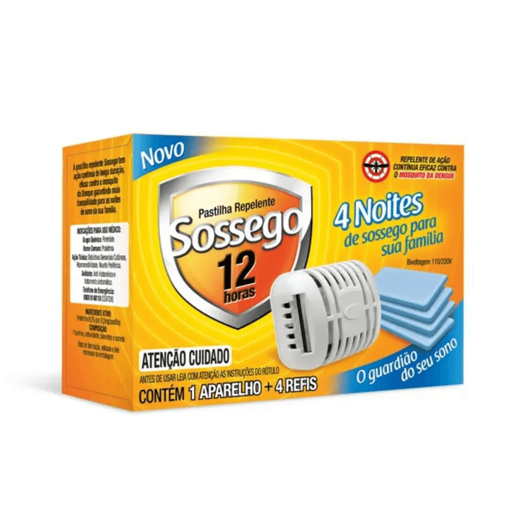 Inseticida elétrico bivolt SOSSEGO 265g