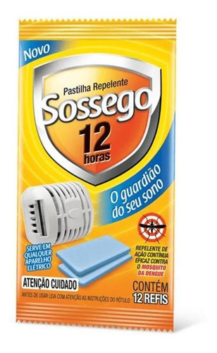 Pastilha repelente 12 Horas SOSSEGO 46g
