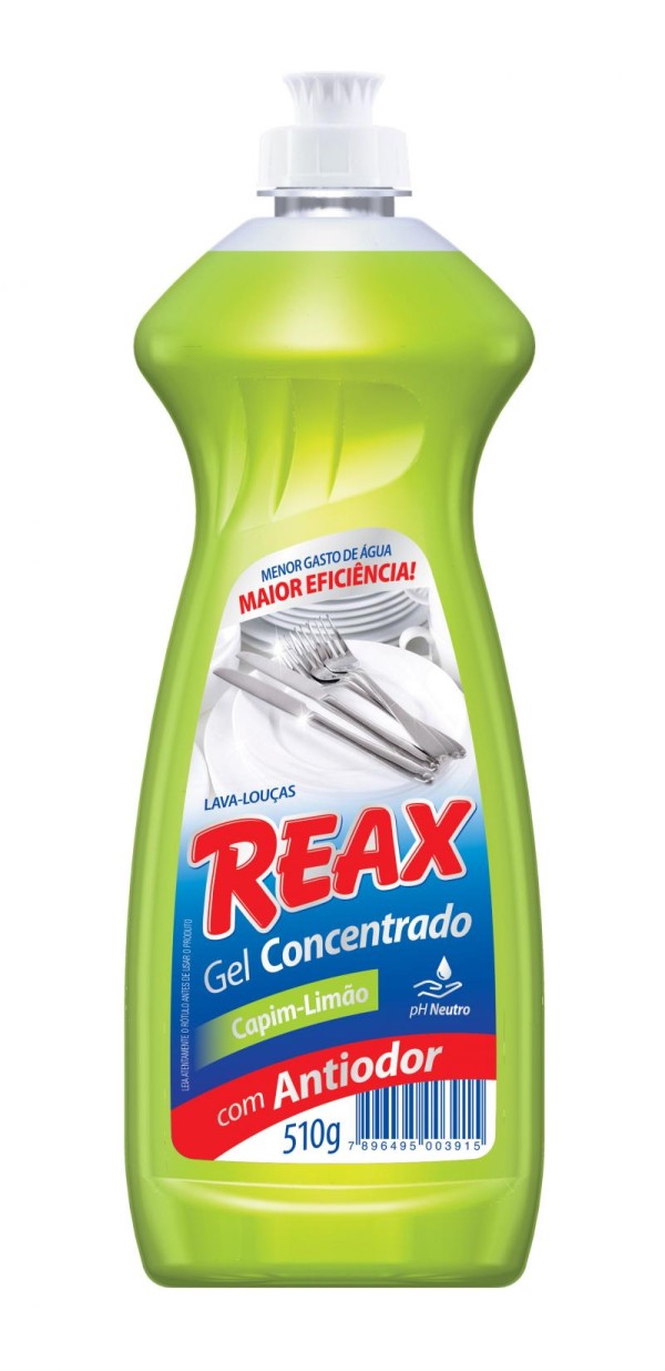Encontraproduto.com.br - Detergente em Gel Concentrado REAX Capim Limão 510g