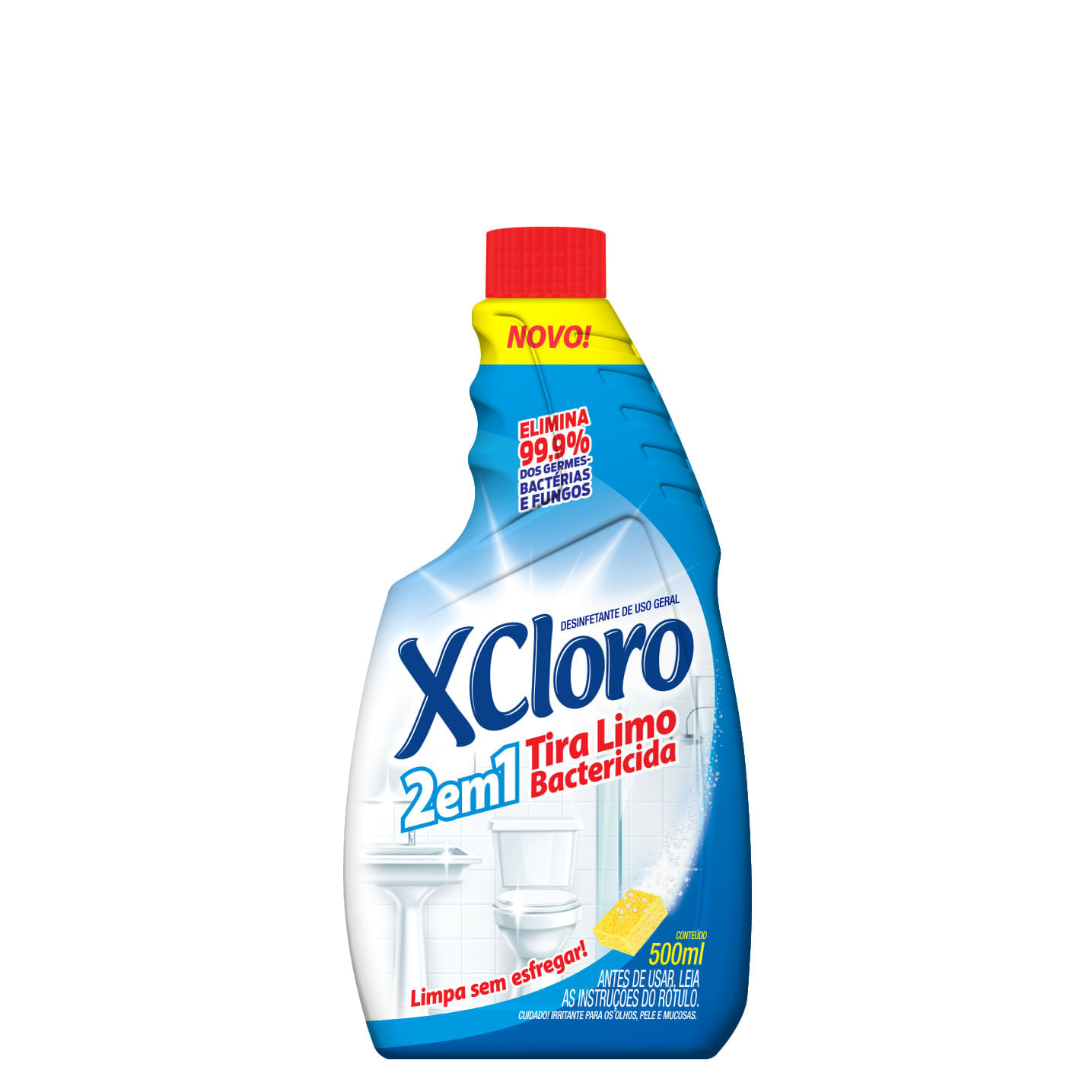 XCloro Tira Limo 2 em 1 refil 500ml
