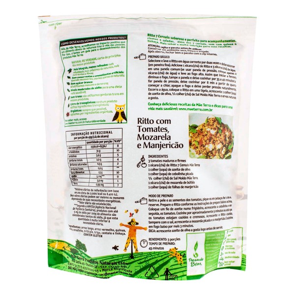 Encontraproduto.com.br - Arroz Mãe Terra Ritto 7 Cereais Integrais 500g