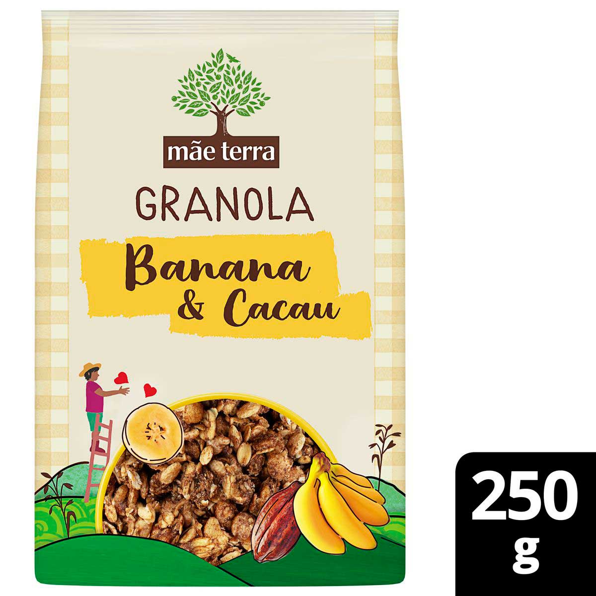 Encontraproduto.com.br - Granola Banana e Cacau 250g - Mãe Terra