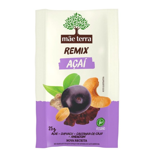 Encontraproduto.com.br - Remix Mãe Terra Açaí Contendo 9 Pacotes Com 25g Cada