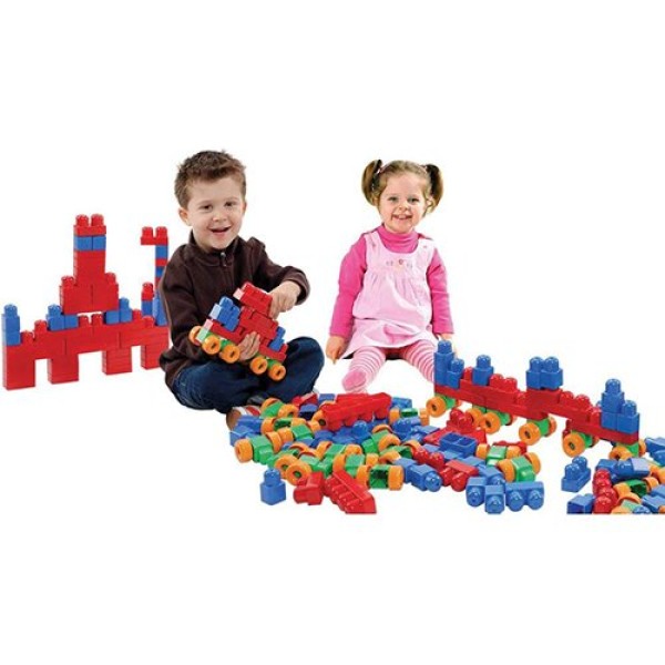 Encontraproduto.com.br - Brinquedo Super Caixa Divertida 2 120 Blocos Dismat Cores Sortidas
