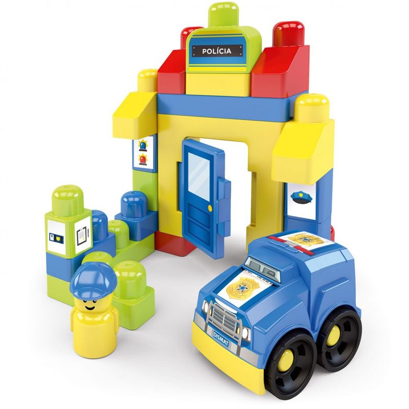 Encontraproduto.com.br - Brinquedo Para Montar Policia Da Blocolandia DISMAT