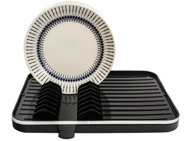 Encontraproduto.com.br - Escorredor De Louças Preto Com Bico Para Escoar Água