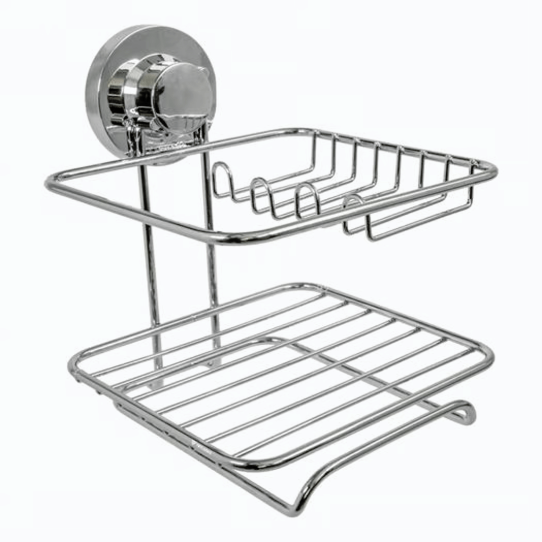 Encontraproduto.com.br - Suporte para Sabão Detergente Esponja com Fixação Por Ventosa