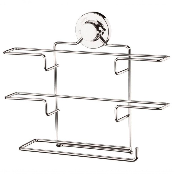 Encontraproduto.com.br - Suporte para Papel Toalha/Alumínio/PVC com Ventosa Cromado