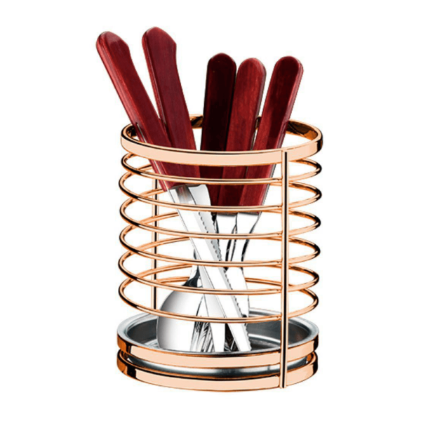 Suporte para Utensílios e Talheres Rose Gold Luxo
