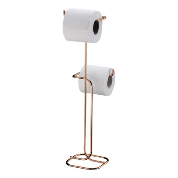 Encontraproduto.com.br - Suporte Para Papel Higiênico Duplo Para Chão Cobre Superiore