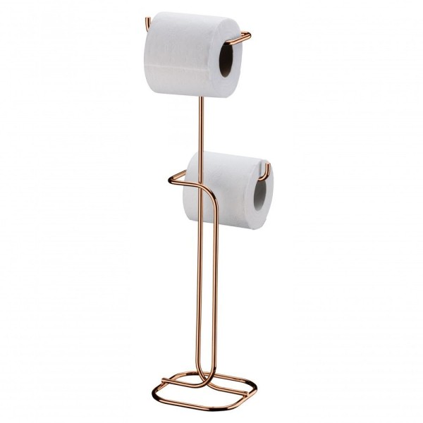 Encontraproduto.com.br - Suporte Para Papel Higiênico Duplo Para Chão Cobre Superiore