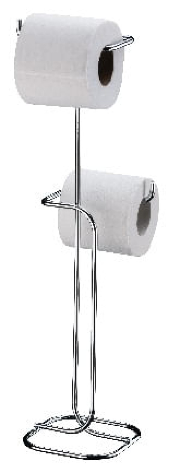 Encontraproduto.com.br - Suporte Para Papel Higiênico Duplo Para Chão Cobre Superiore