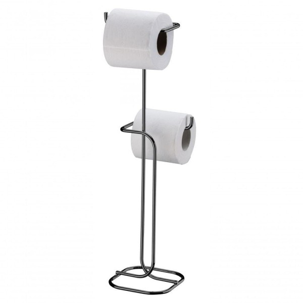 Encontraproduto.com.br - Suporte para Papel Higiênico de Chão 2 Rolos Ônix