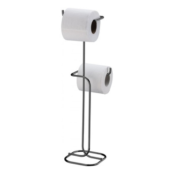 Encontraproduto.com.br - Suporte para Papel Higiênico de Chão 2 Rolos Ônix