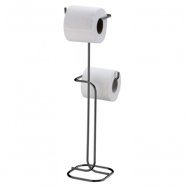 Encontraproduto.com.br - Suporte para Papel Higiênico de Chão 2 Rolos Ônix