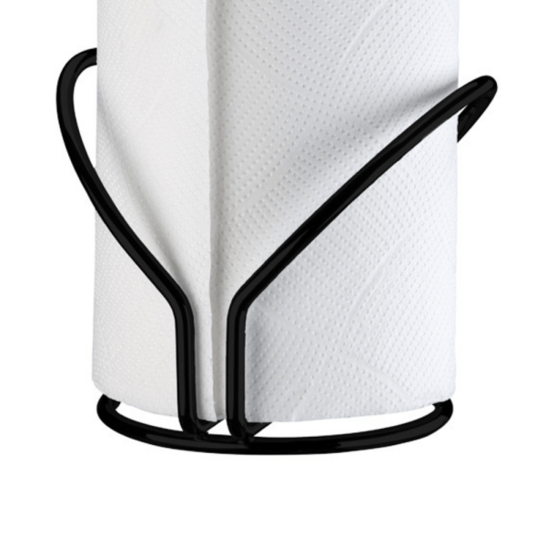 Encontraproduto.com.br - Porta Papel Toalha De Mesa Aço Preto Fosco Black