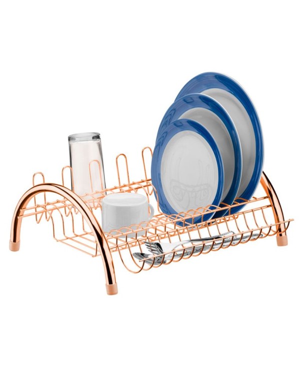 Encontraproduto.com.br - Escorredor de Louças Rose Gold