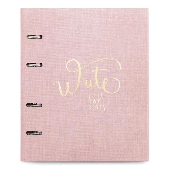 Caderno Fichário Ultra Cotton Rosa 16,5x24cm