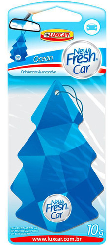 Aromatizante New Fresh Ocean cheirinho perfume automotivo Luxcar 5032