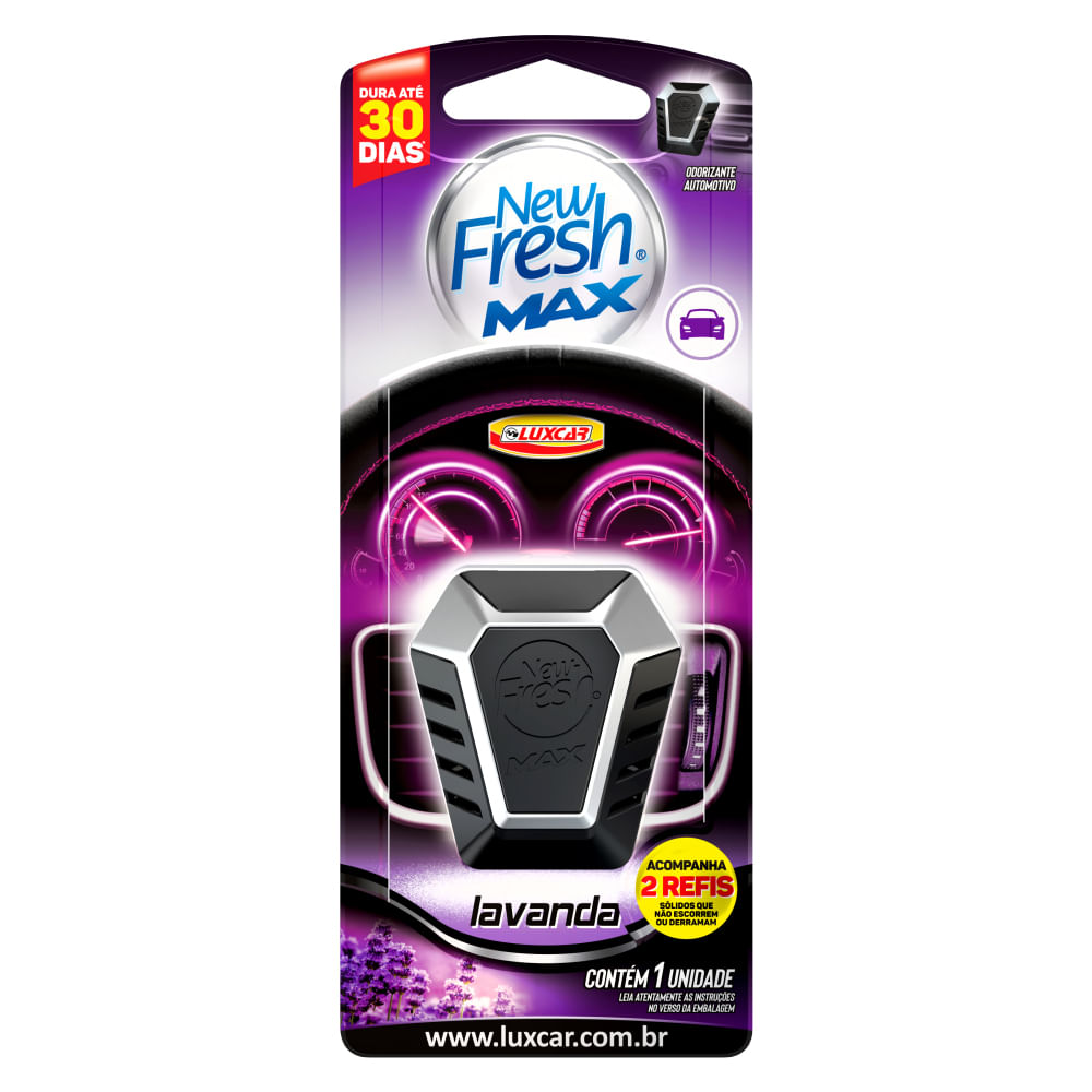 Encontraproduto.com.br - Aromatizante New Fresh max Lavanda Luxcar 5041